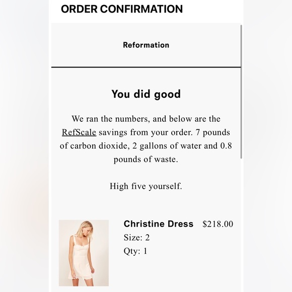 Reformation Christine Dress - Picture 7 of 7